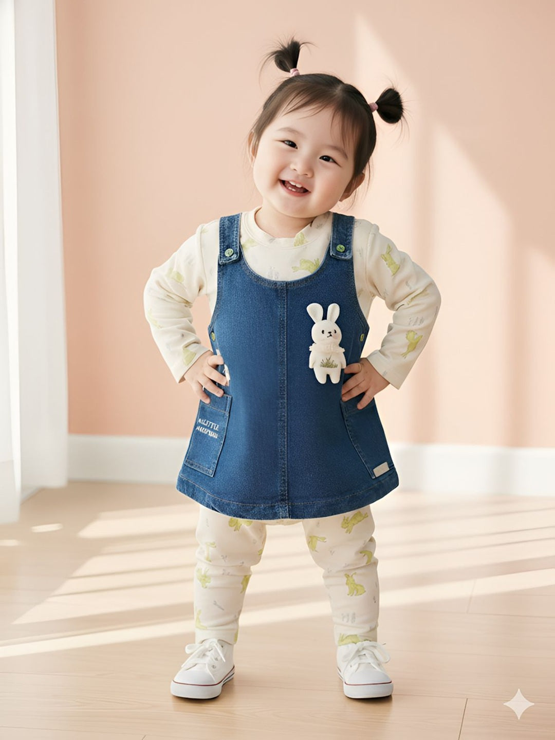 Denim Dungaree Set