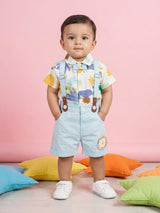Baby Boy Suspender Outfit Set