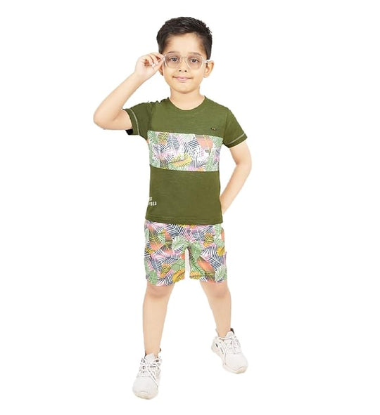 CHOO CHOO Boys  Printed T-shirt and shorts