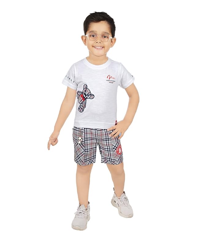 CHOO  CHOO Boys Cotton T-shirt and shorts
