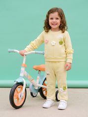 Girls Sweatshirt and Wide Leg Pant Set
