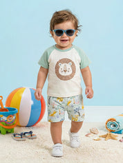 Baby Boys Casual Shirt with Shorts