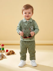 Baby Boy Plaid Vest & Trouser Set