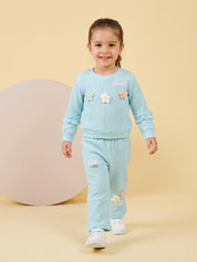 Girls Sweatshirt and Wide Leg Pant Set