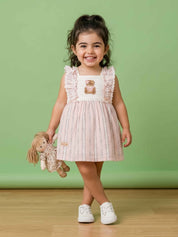 Baby Girls' Embroidered Frock & Panty Set