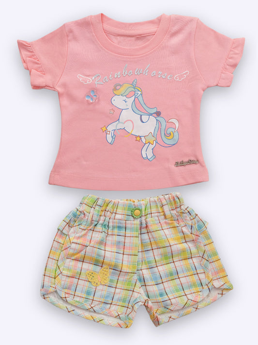 Baby's Day Girls Cotton Top with Shorts