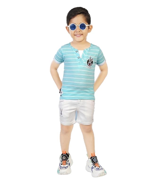 CHOO  CHOO Boys Printed T-shirt and shorts