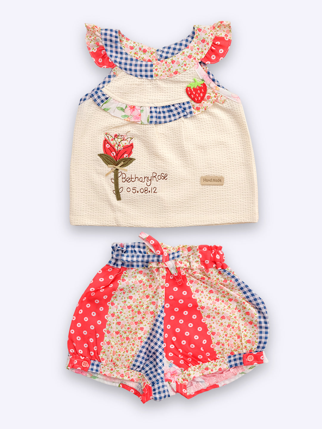 KIKO Applique Printed Top and Shorts Set