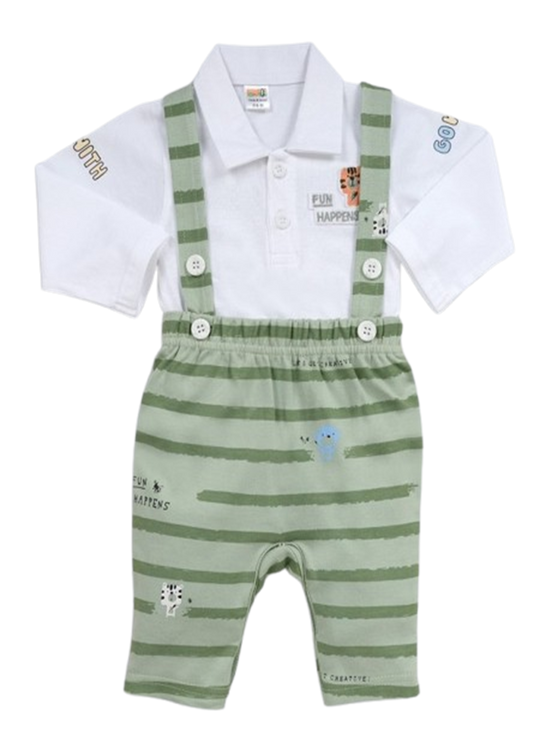 Pompidou Full Sleeves Rompers For Baby Boys
