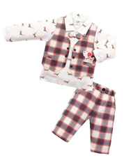 Baby Boys Casual Shirt with Jacket and Shorts