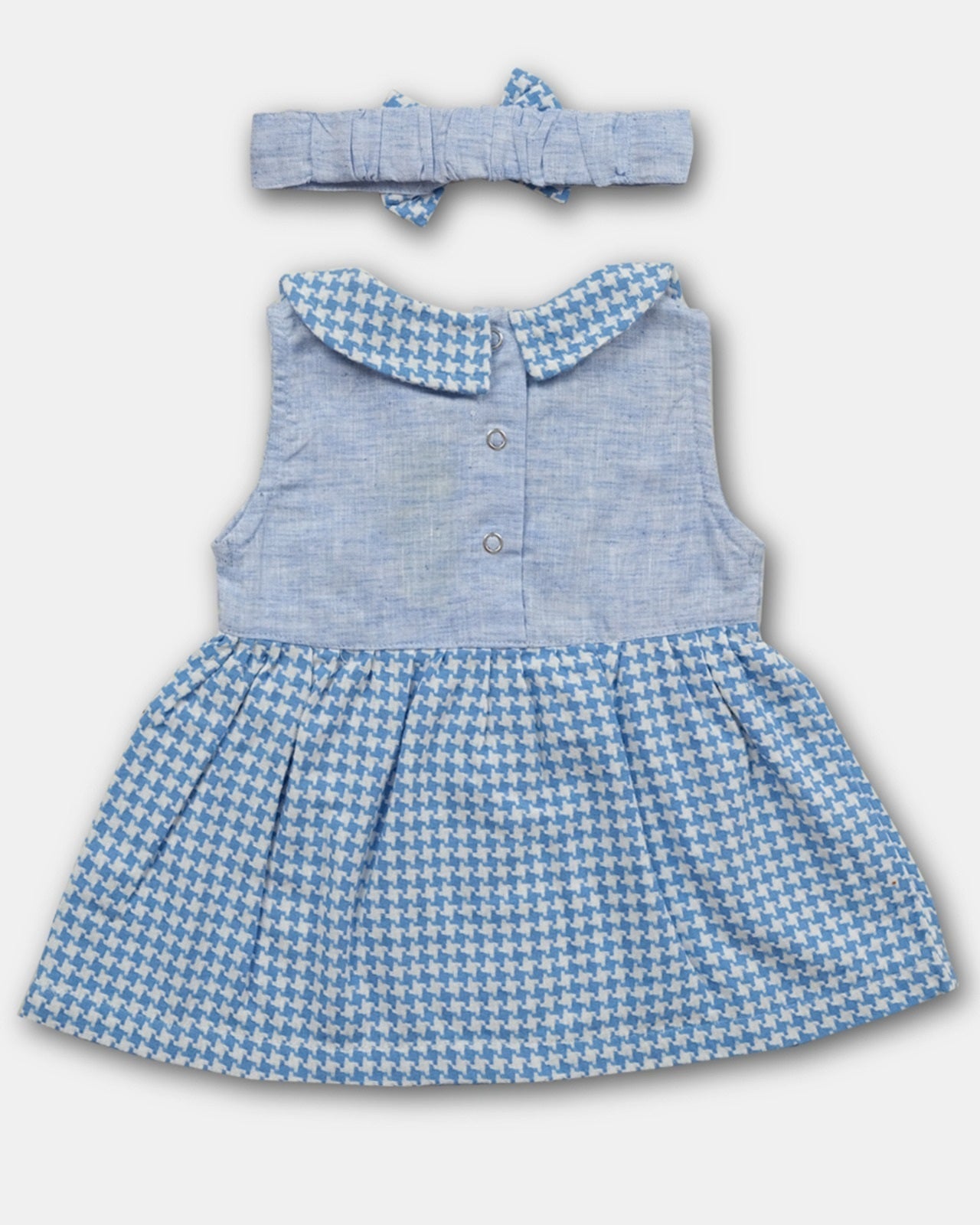 Girls  Sleeveless Checked  Frock Dresses