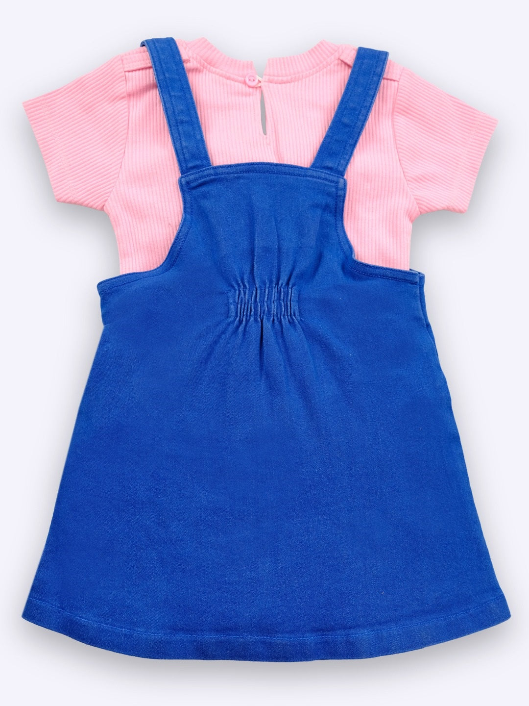 Denim A-line Dungaree with Basic Top
