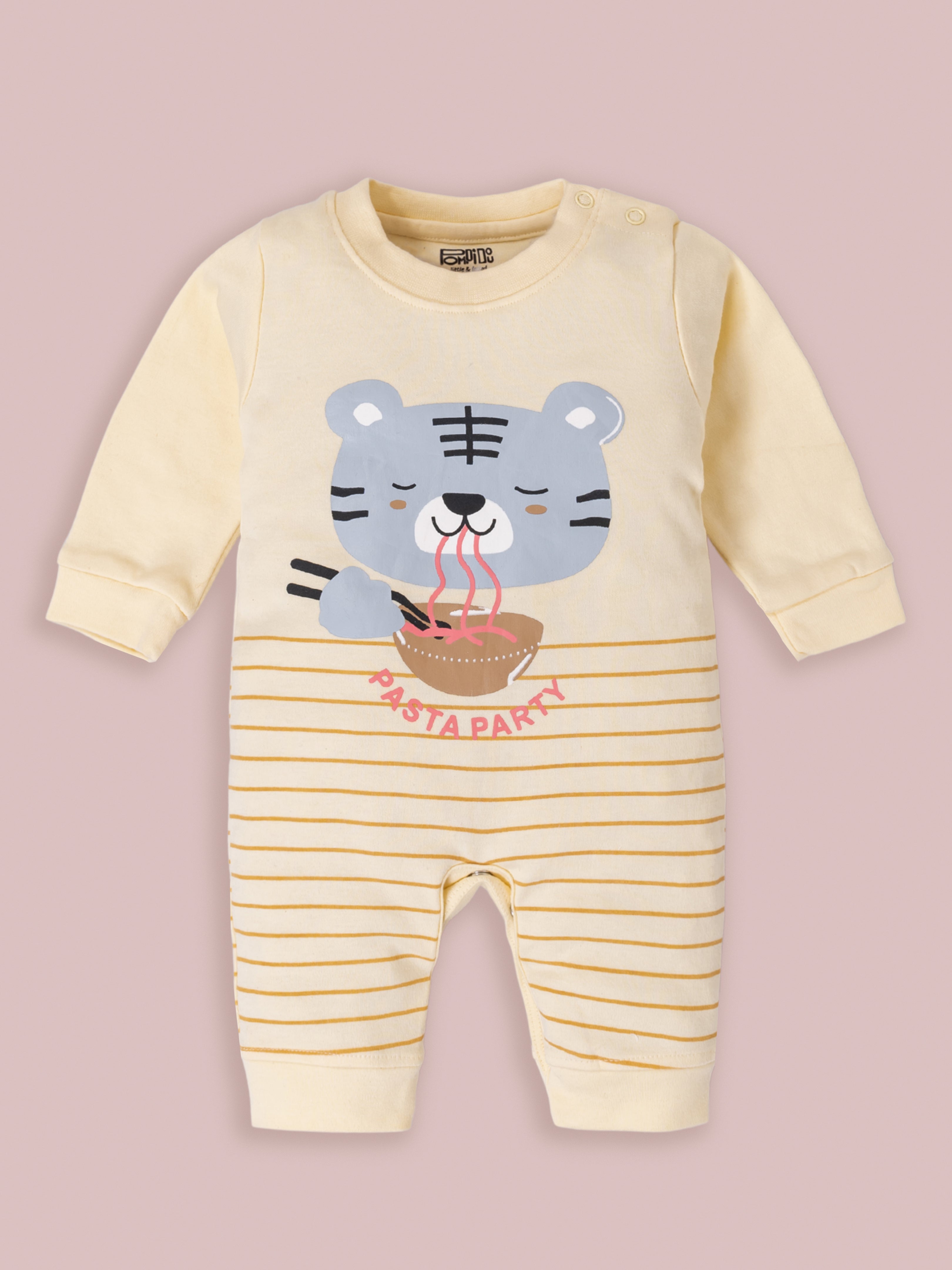 Printed Full Sleeves Rompers For Baby Boys