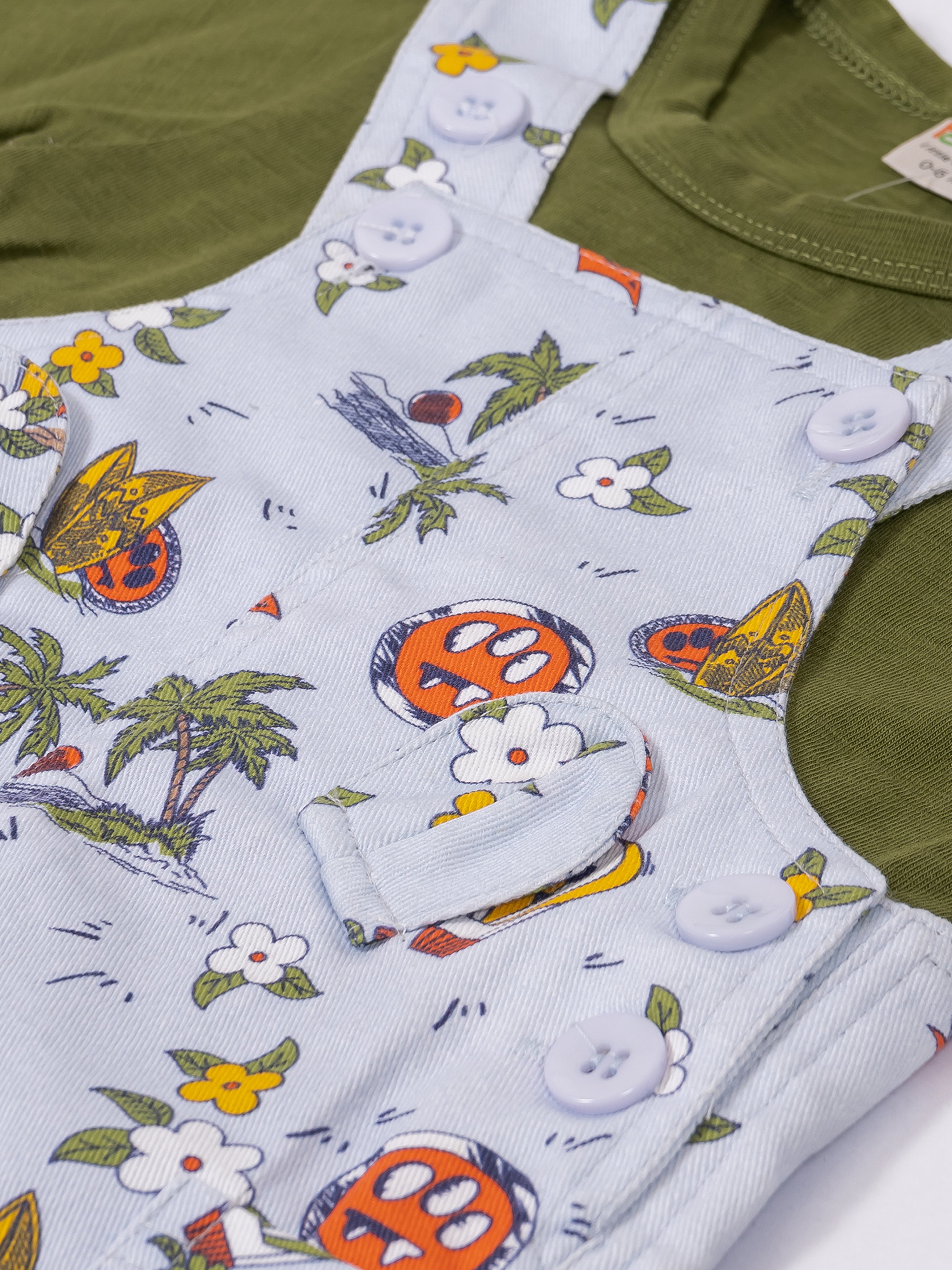 Full Sleeves Dungree For Baby Boys