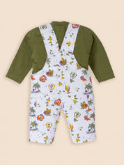 Full Sleeves Dungree For Baby Boys
