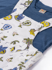 Full Sleeves Dungree For Baby Boys