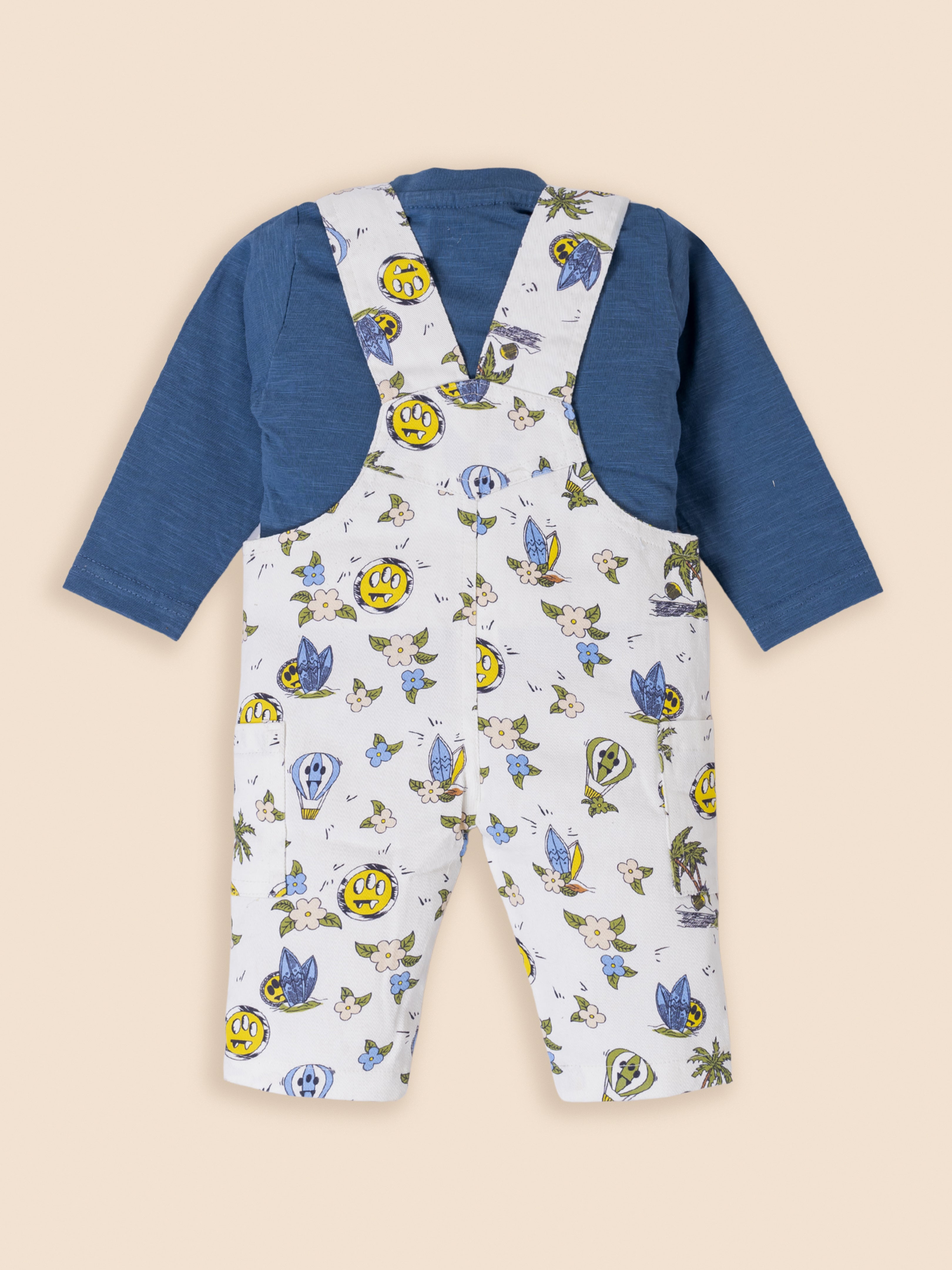 Full Sleeves Dungree For Baby Boys