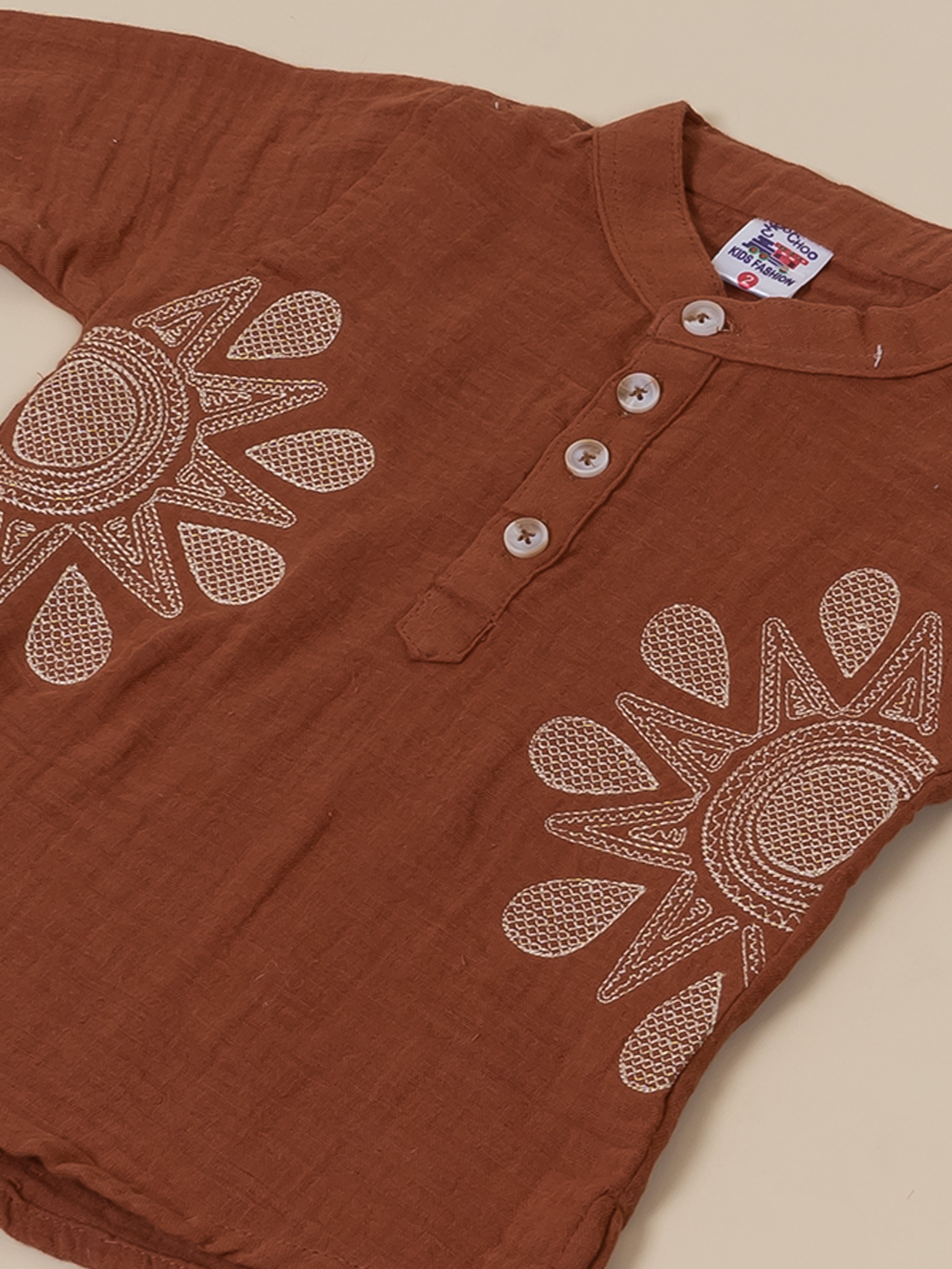 Boys’ Ethnic Kurta & Cargo Pants Set