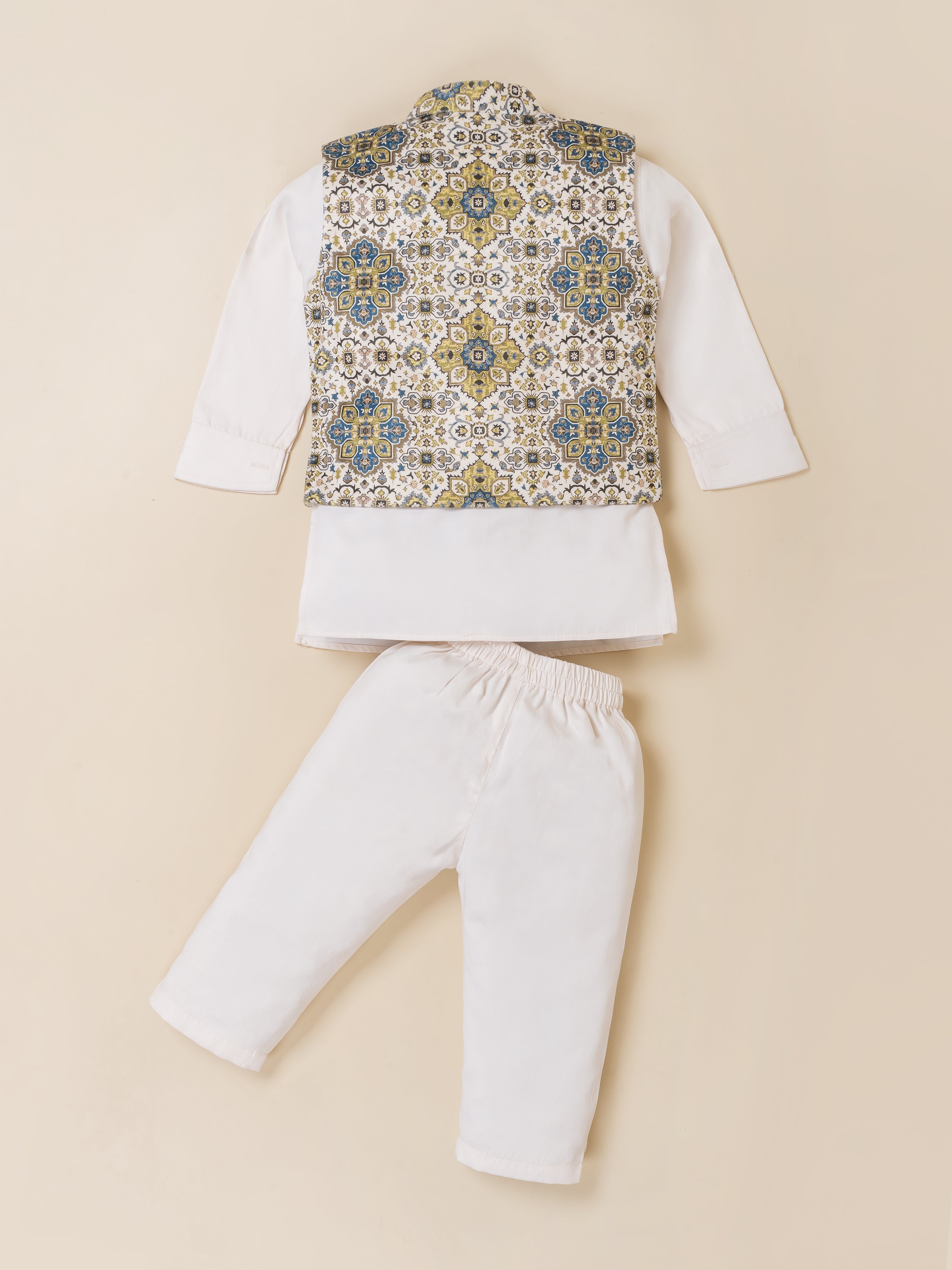 Royal Boys Ethnic Wear with Floral Jacket