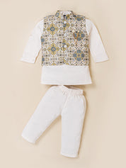 Royal Boys Ethnic Wear with Floral Jacket