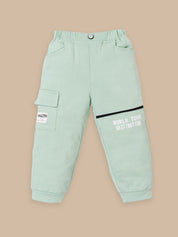 Boys Winter Outfit Set – Warm Sweatshirt & Pant | Black & Pink & Mint