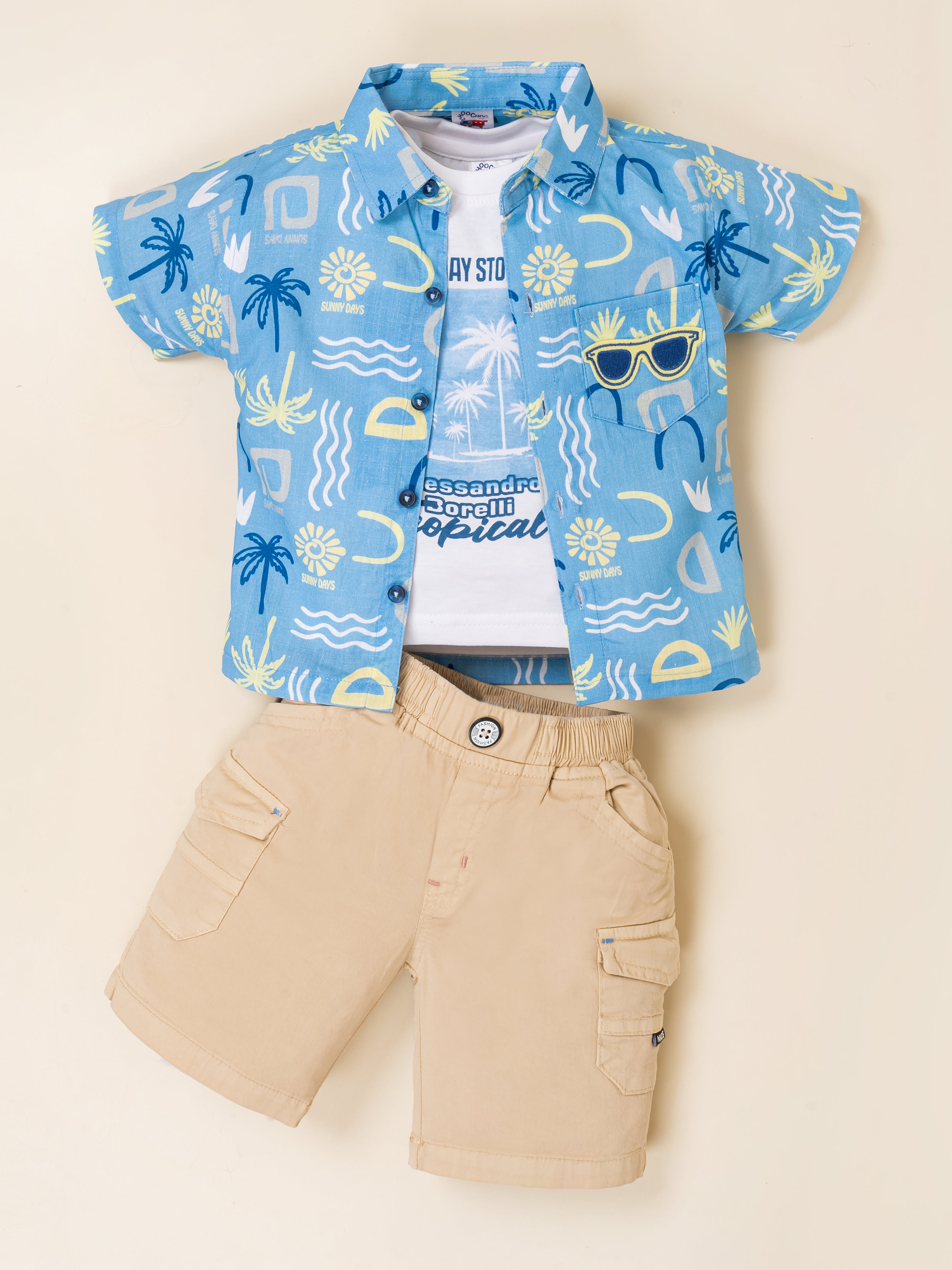 Boys Tropical Summer Outfit Set