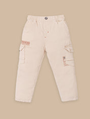 Kids Graphic Sweatshirt & Cargo Pants Set | Sand & Rust