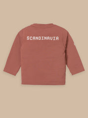 Kids Graphic Sweatshirt & Cargo Pants Set | Sand & Rust