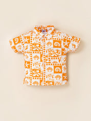 Toddler Boys 3-Pc Tropical Printed Outfit