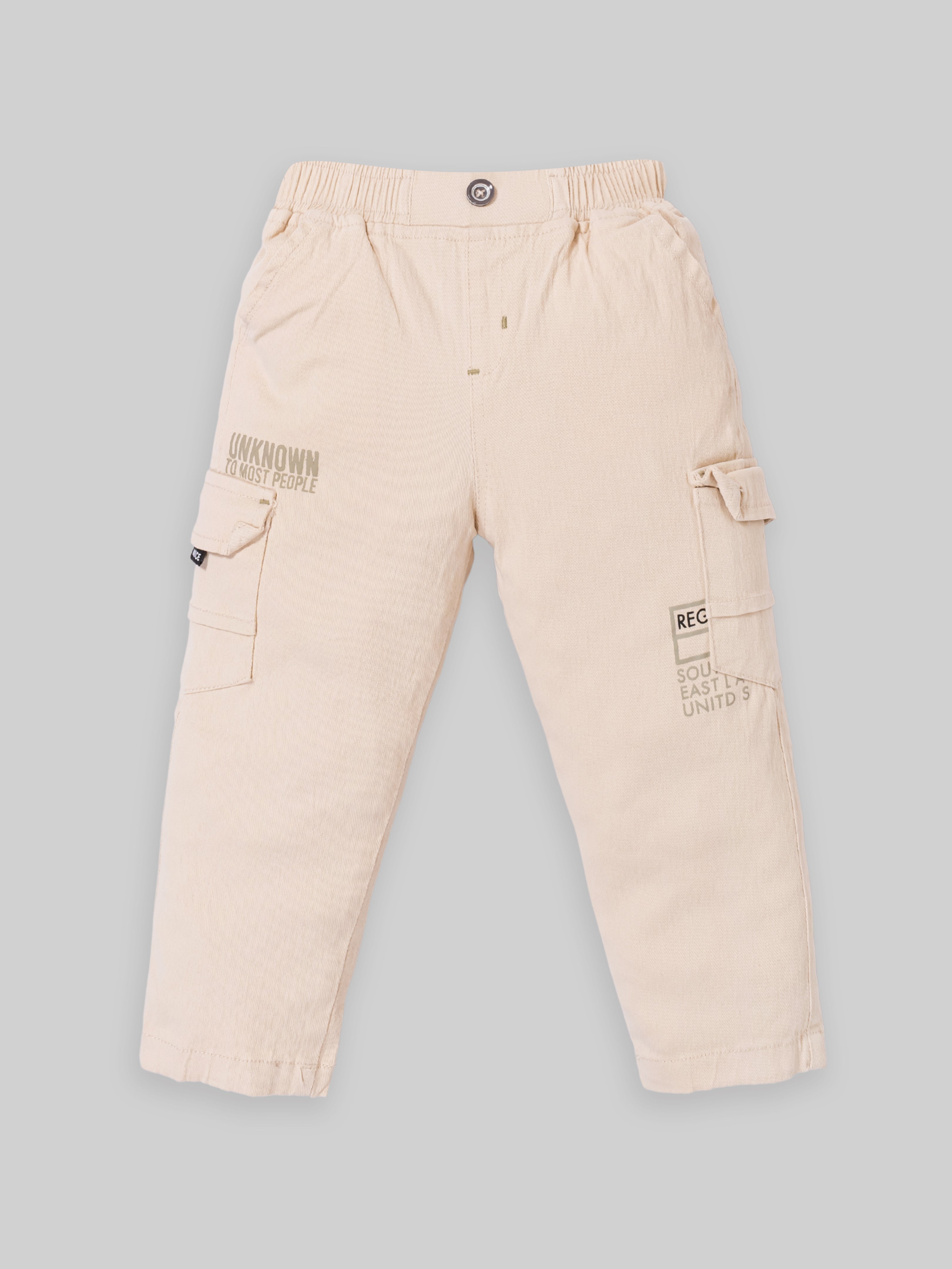 Kids Graphic Sweatshirt & Cargo Pants Set | Sand & Rust