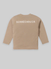 Kids Graphic Sweatshirt & Cargo Pants Set | Sand & Rust