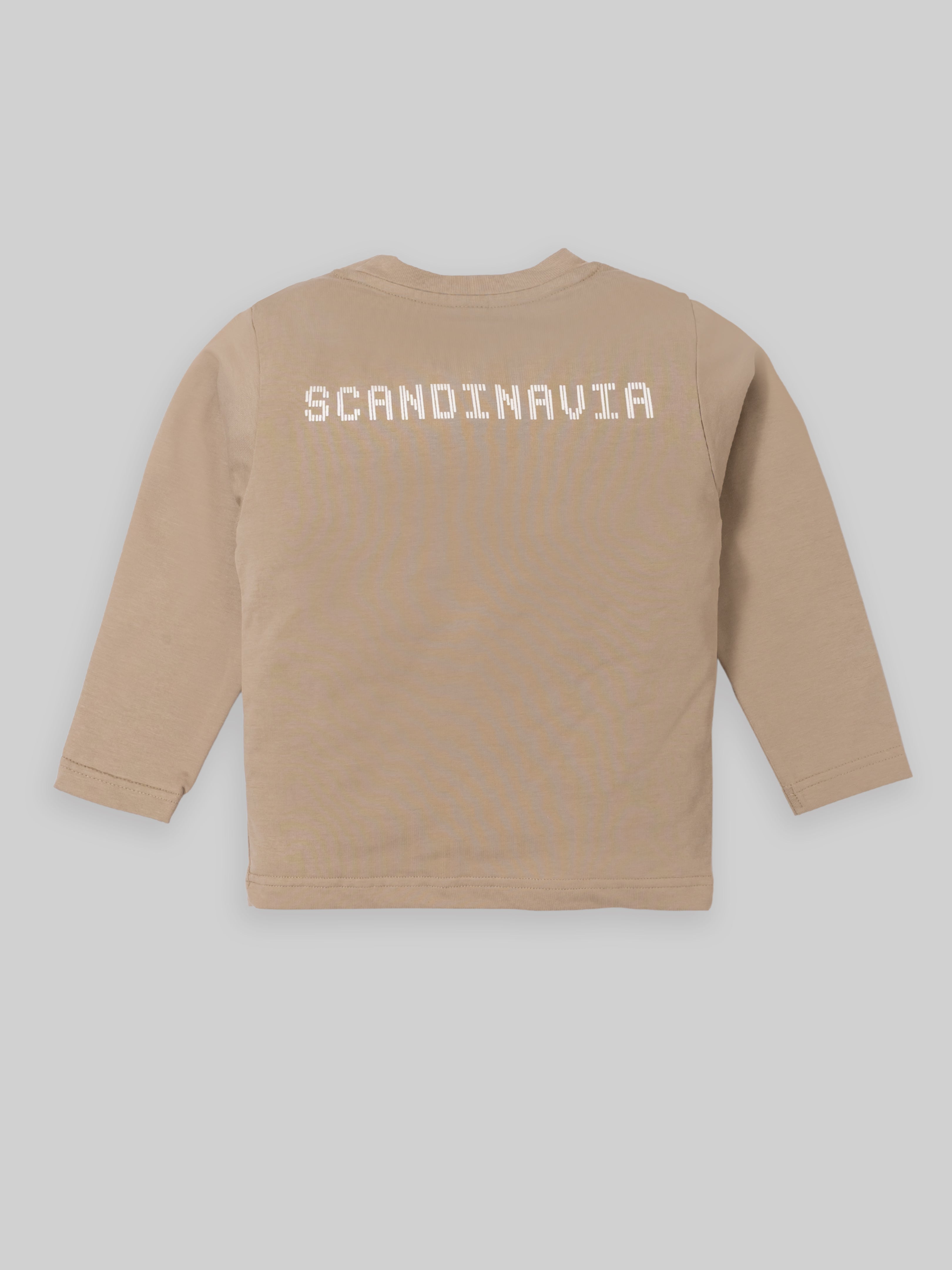 Kids Graphic Sweatshirt & Cargo Pants Set | Sand & Rust