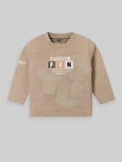 Kids Graphic Sweatshirt & Cargo Pants Set | Sand & Rust