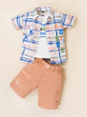Short Sleeve Graphic Print Summer Set