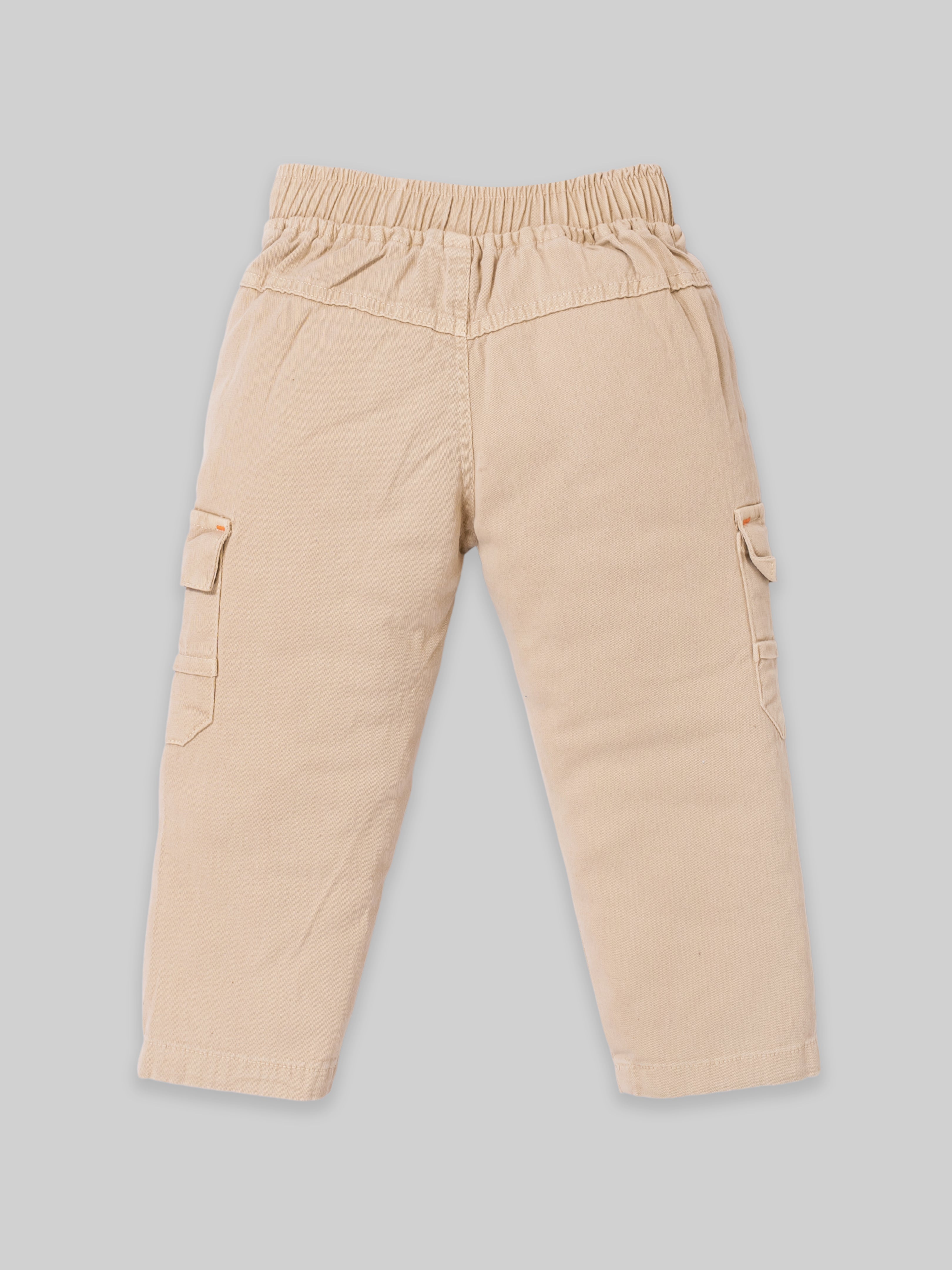 Boys Winter Outfit Set – Warm Sweatshirt & Thick Cargo Pants | Blue & Orange