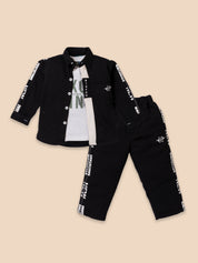 Cool Black Outfit Set for Boys