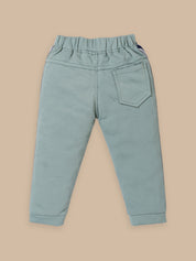 Boy's Cotton Co-Ord Set for Boys | Beige & Green