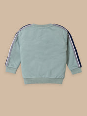 Boy's Cotton Co-Ord Set for Boys | Beige & Green