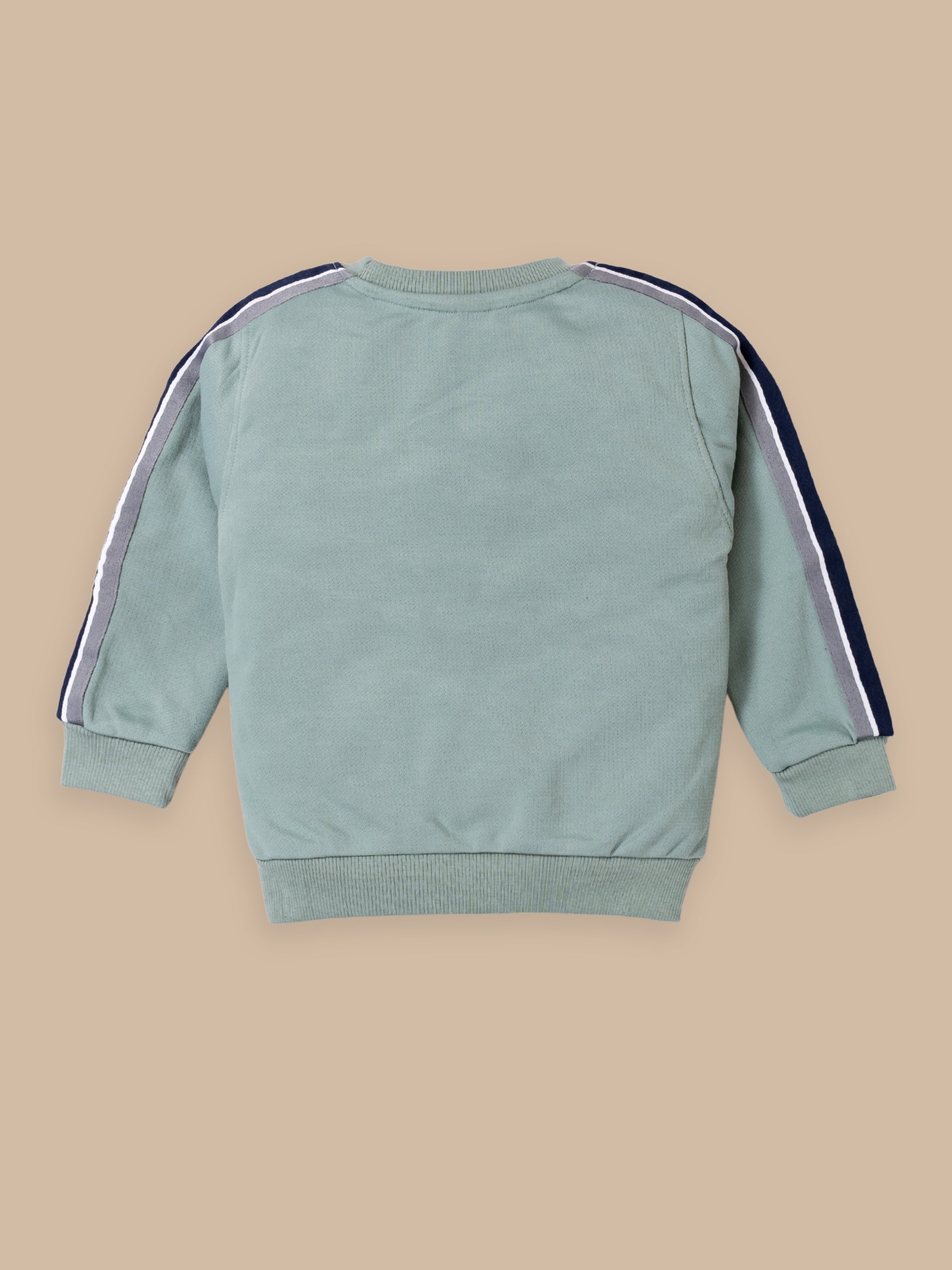 Boy's Cotton Co-Ord Set for Boys | Beige & Green