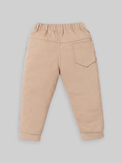 Boy's Cotton Co-Ord Set for Boys | Beige & Green