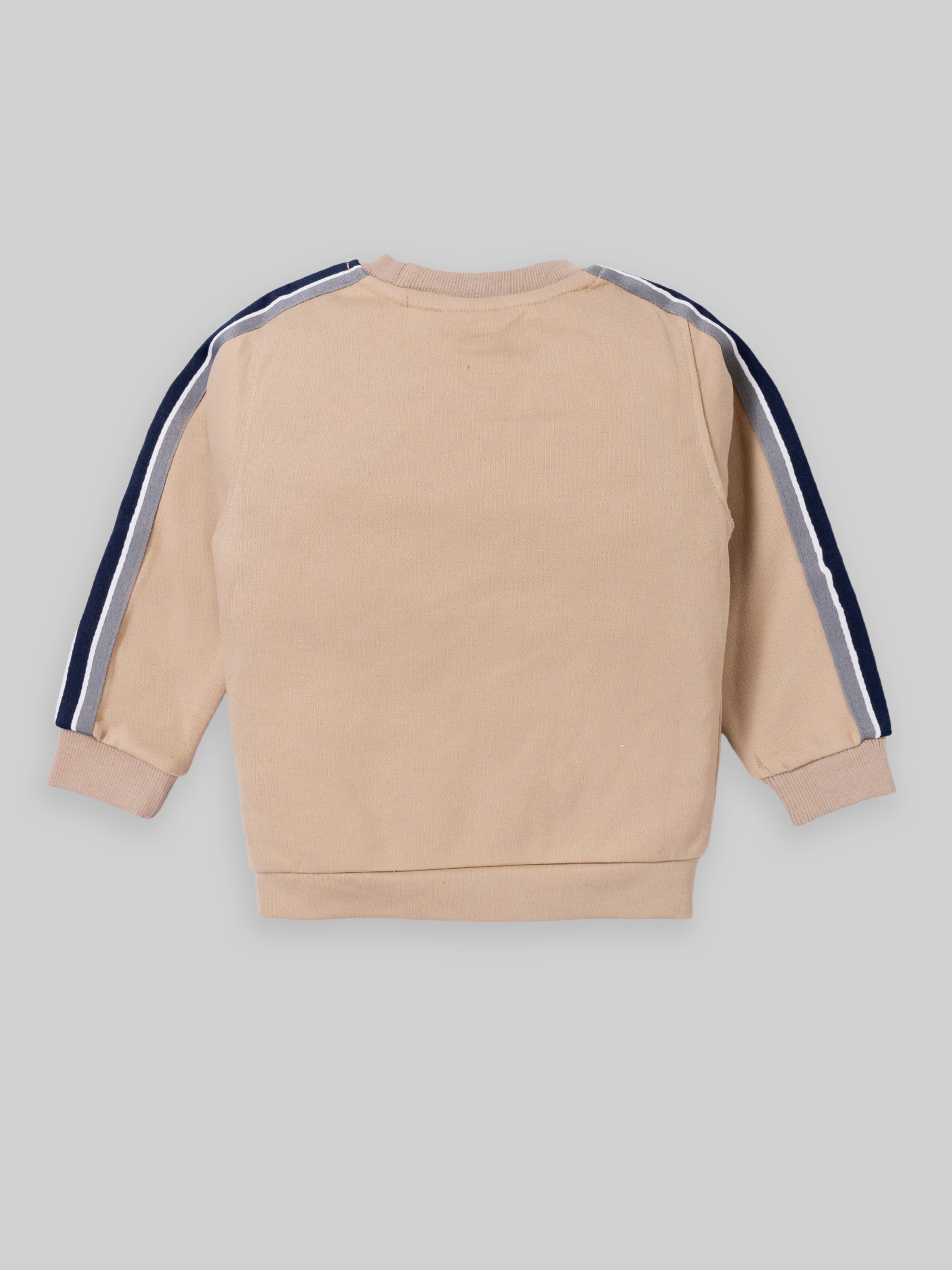 Boy's Cotton Co-Ord Set for Boys | Beige & Green