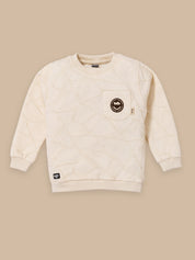 Toddler & Kids Outfit Set – Sweatshirt & Cargo Pant Set | Cream & Pink