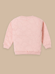 Toddler & Kids Outfit Set – Sweatshirt & Cargo Pant Set | Cream & Pink
