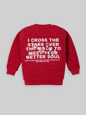Boys Winter Sweatshirt & Full Pant Set | Navy & Red