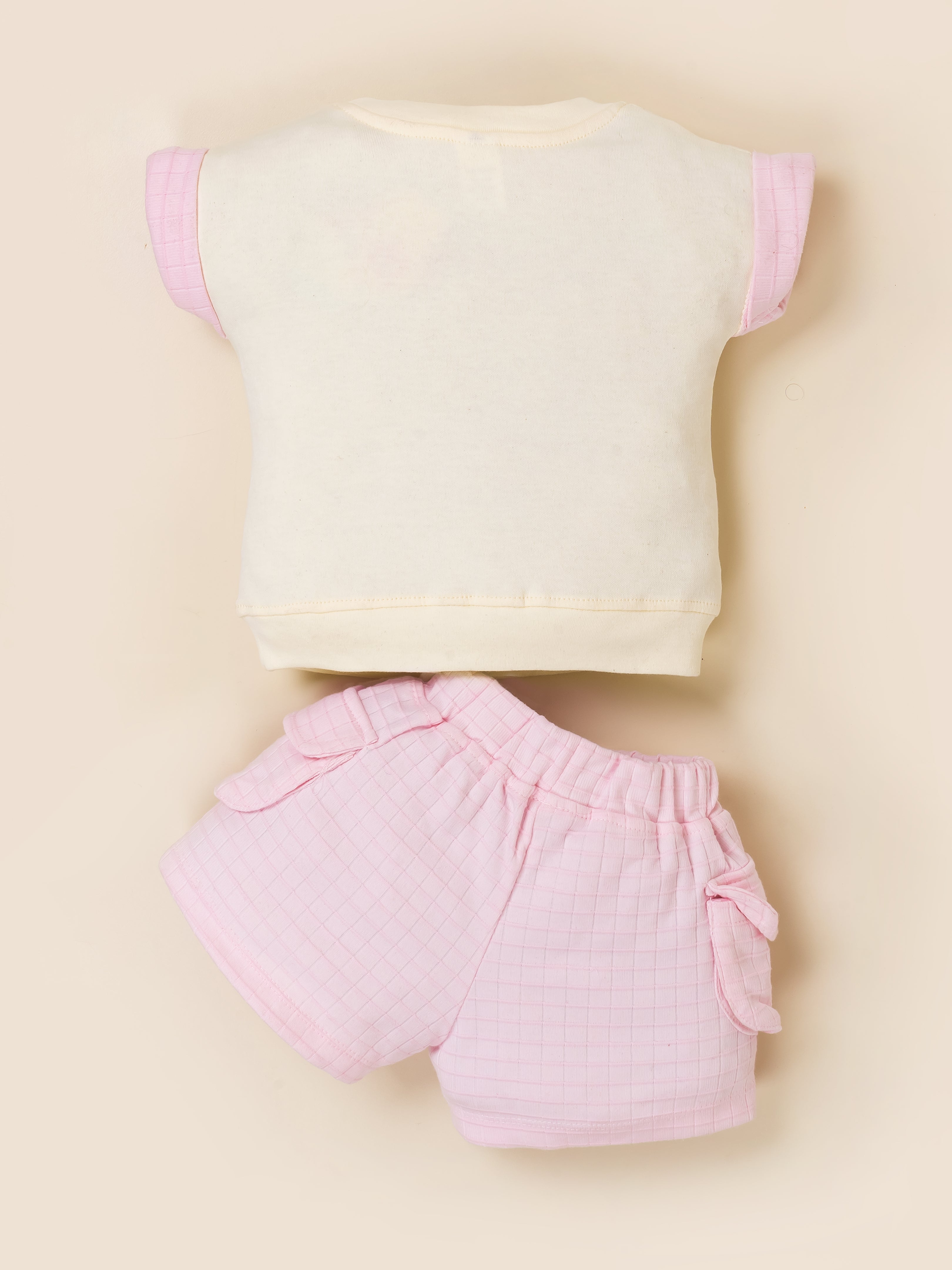 Baby Girl Cotton Top & Shorts Set