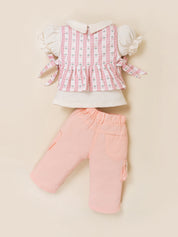 Girls Stylish Top & Capri Pant Set
