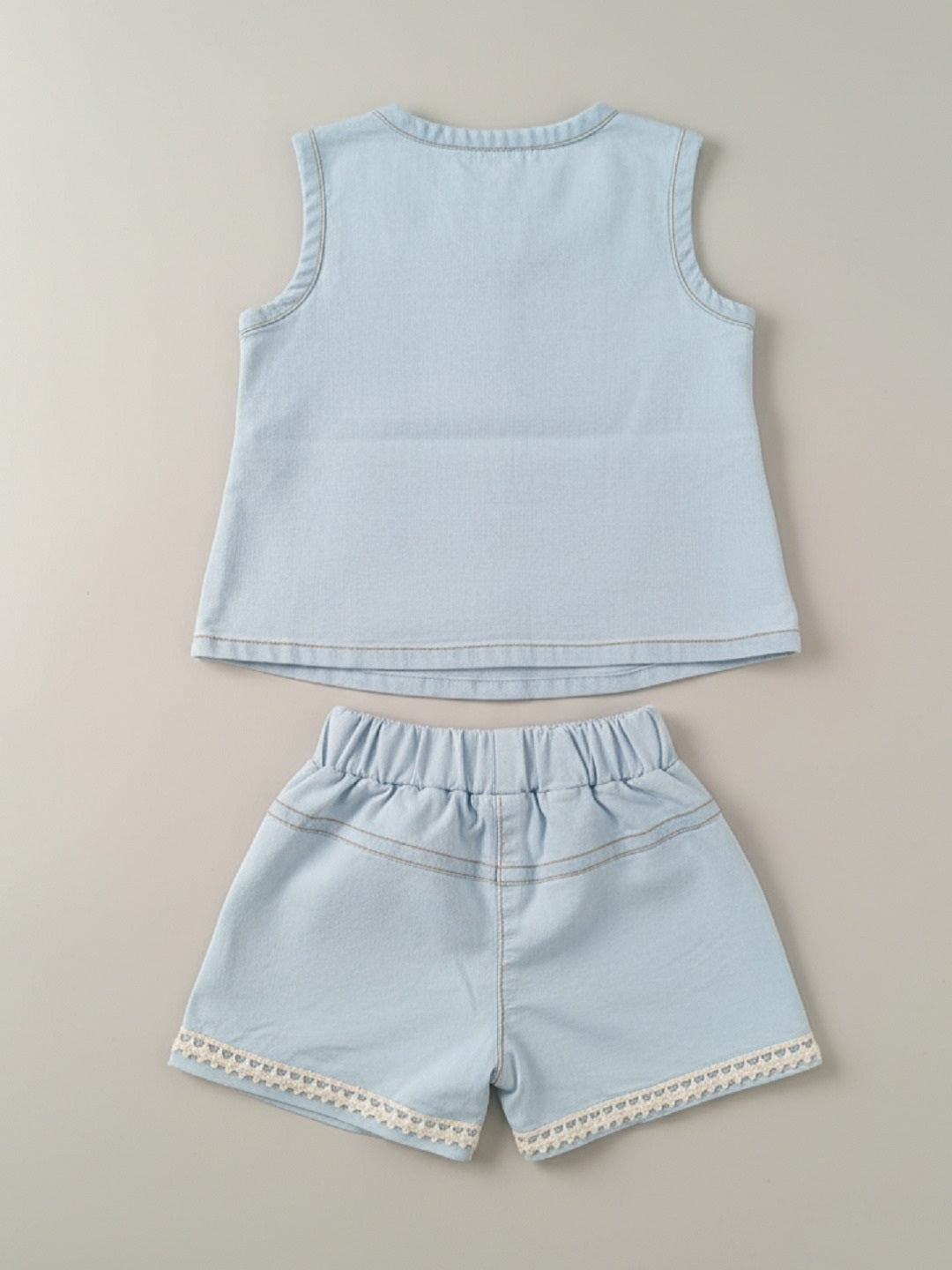 Cotton Aplic Co-ord Set
