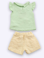 Girls Cotton Top with Shorts