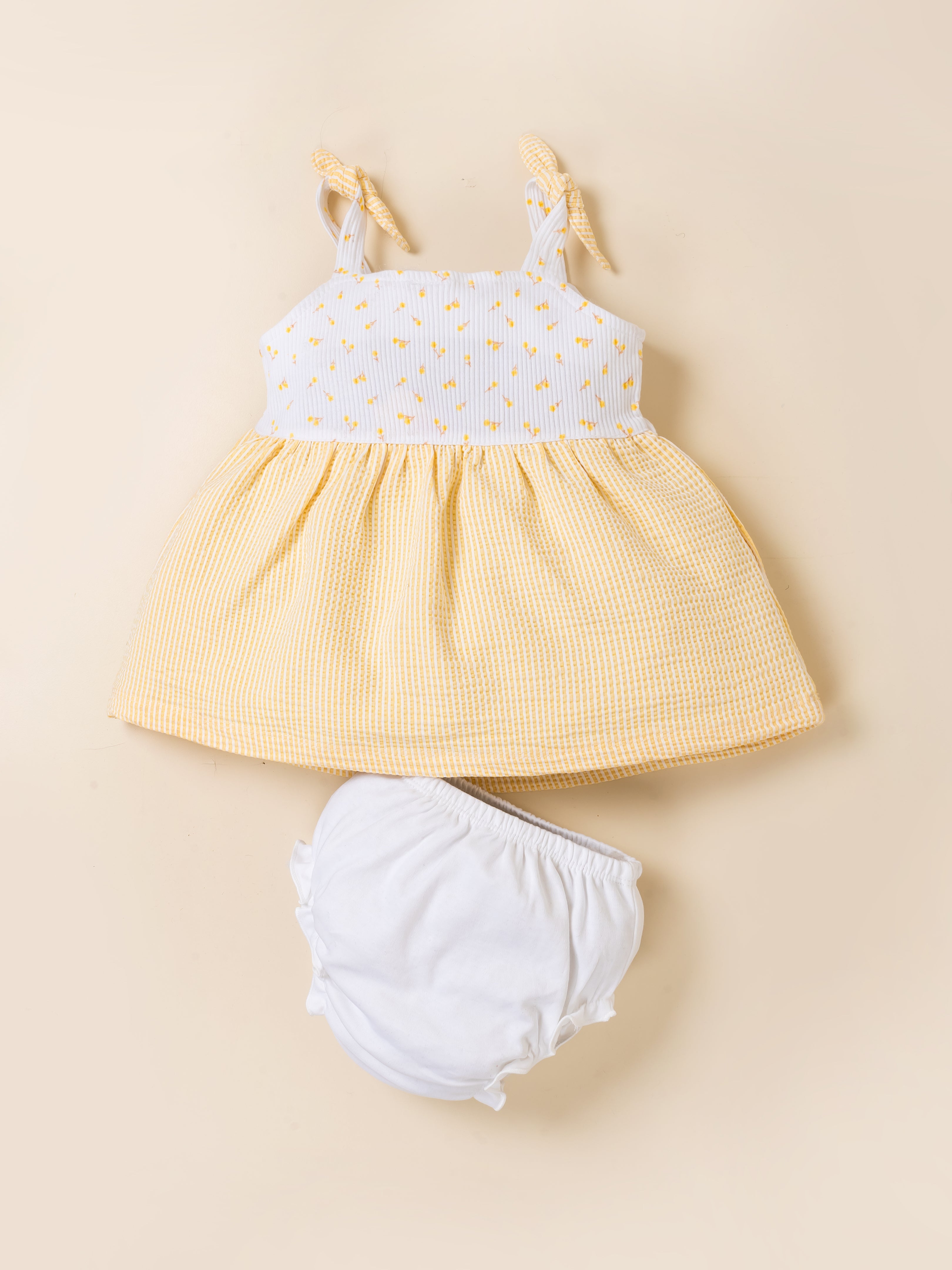 Baby Girl Sleeveless Cotton Frock Dress