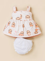 Baby Girl Sleeveless Cotton Frock Dress